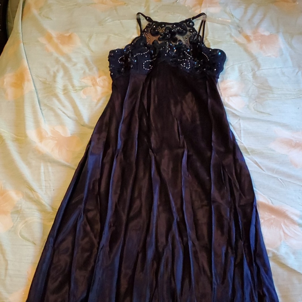 Navy Long Formal Dress